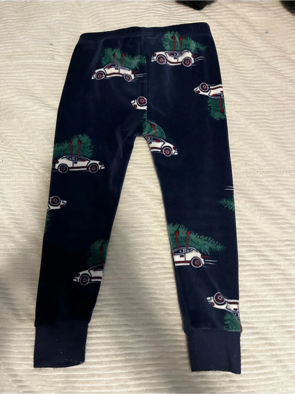 The Children's Place Navy Blue Holiday Car Print Pajama Bottoms